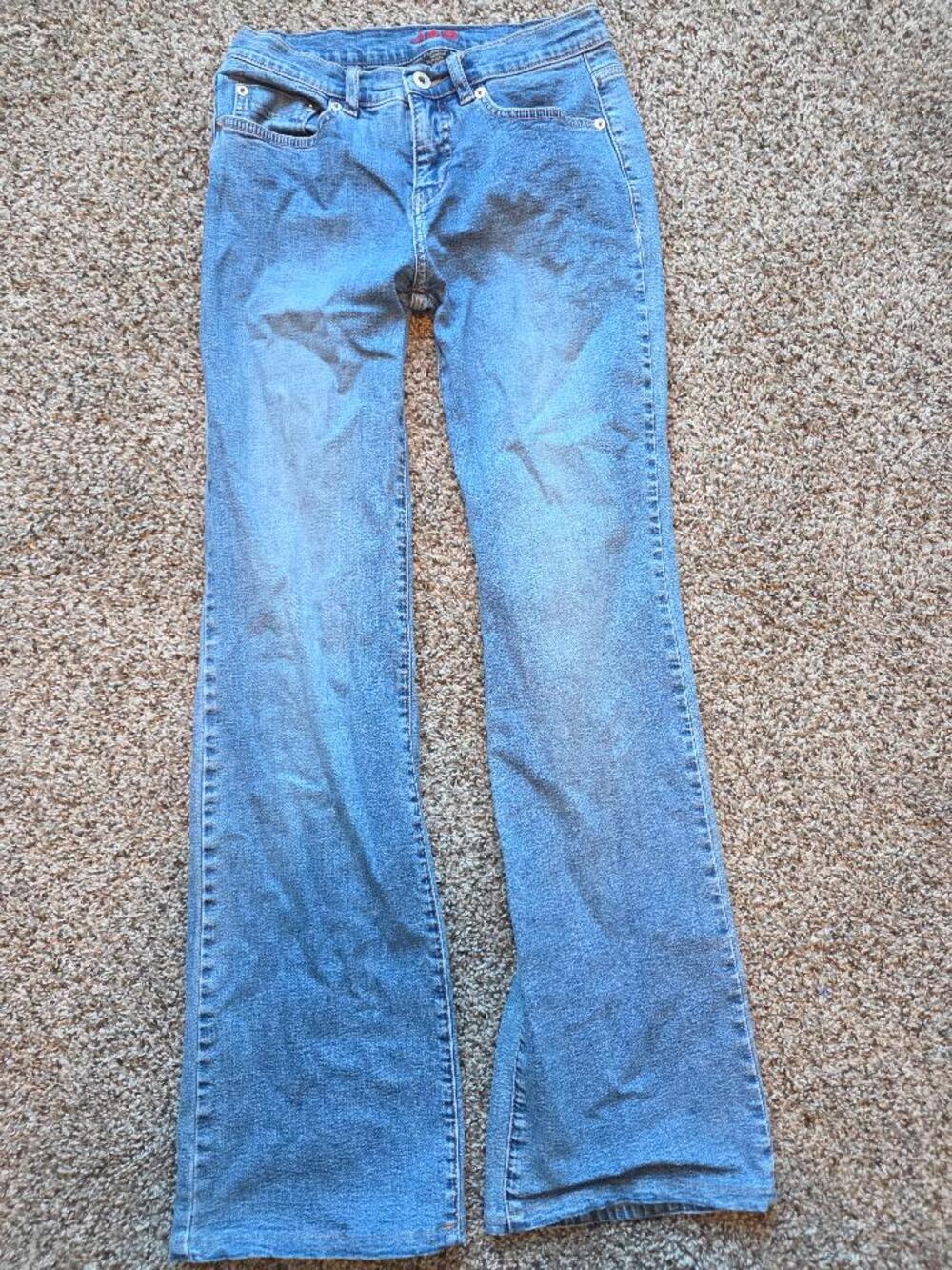 JAG Flare Jeans Womens Stretch Denim Medium Wash Bootcut Blue Jeans 2